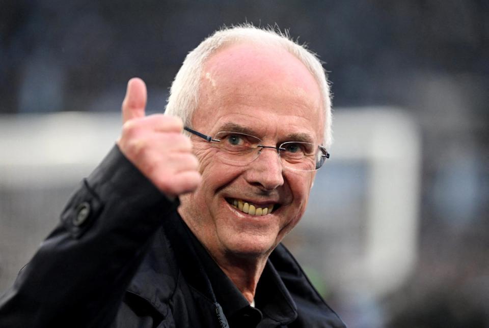 Liverpool fan Sven-Goran Eriksson has been invited by Jurgen Klopp to visit the Reds (REUTERS)