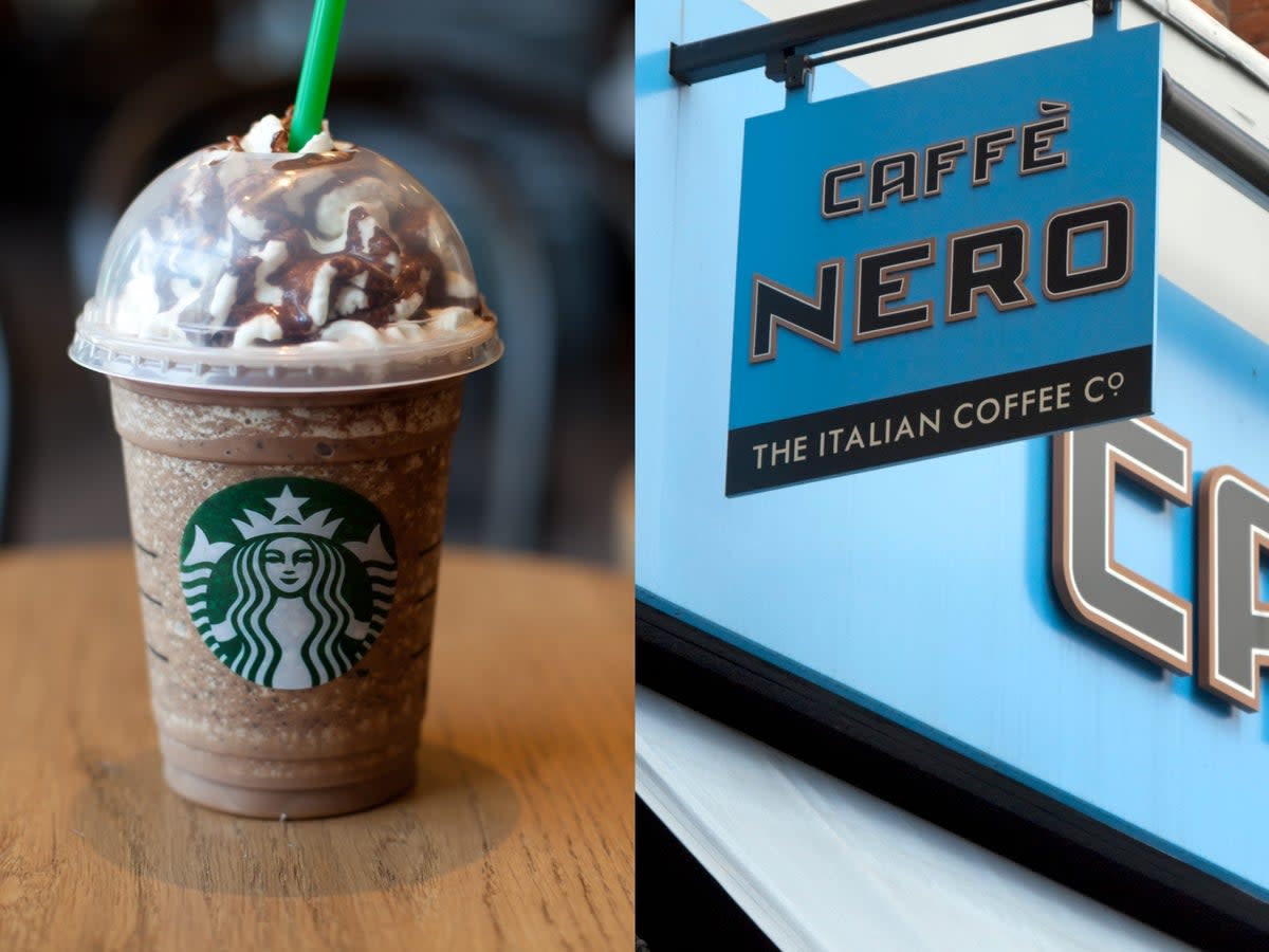 Iced coffee drinks from Starbucks, Caffe Nero and Costa were found to have ‘exceptionally high’ amounts of sugar (iStock)