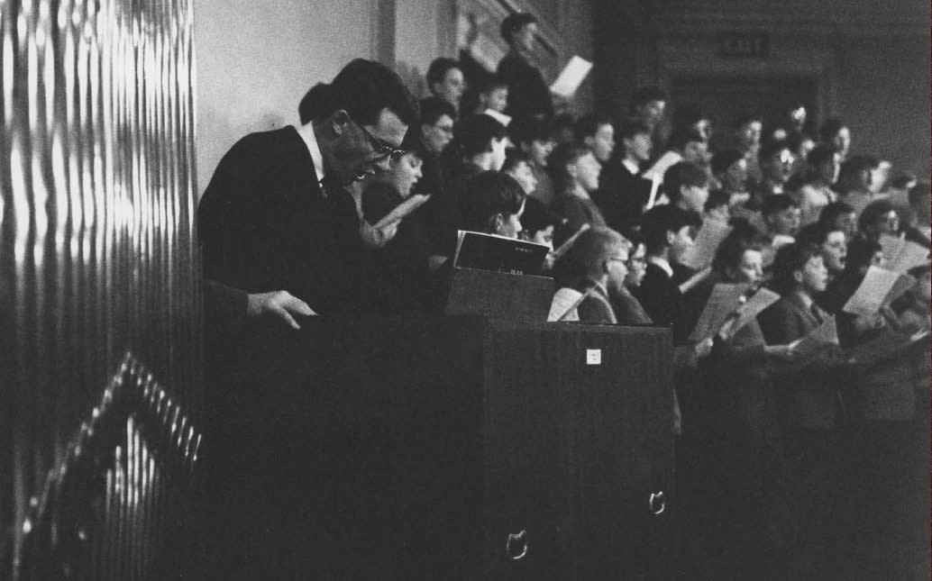 Highgate Boys School Choir joined composer Benjamin Britten to record his War Requiem in 1963