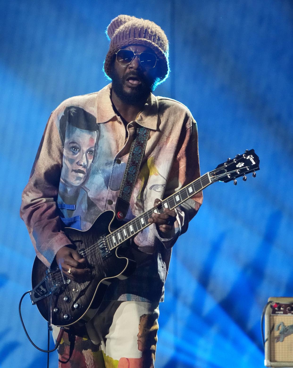 Gary Clark, Jr., performs at the CMT Awards at the Moody Center on Sunday, April 2, 2023, in Austin, Texas.