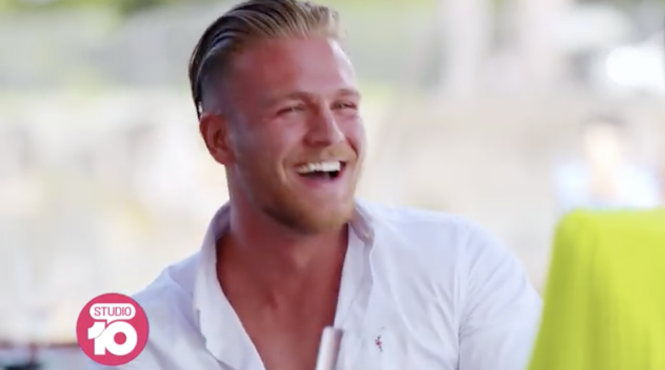 Love Island Australia 2018 star Jaxon Human appears in a trailer for Sydney's Crazy Rich Asians.