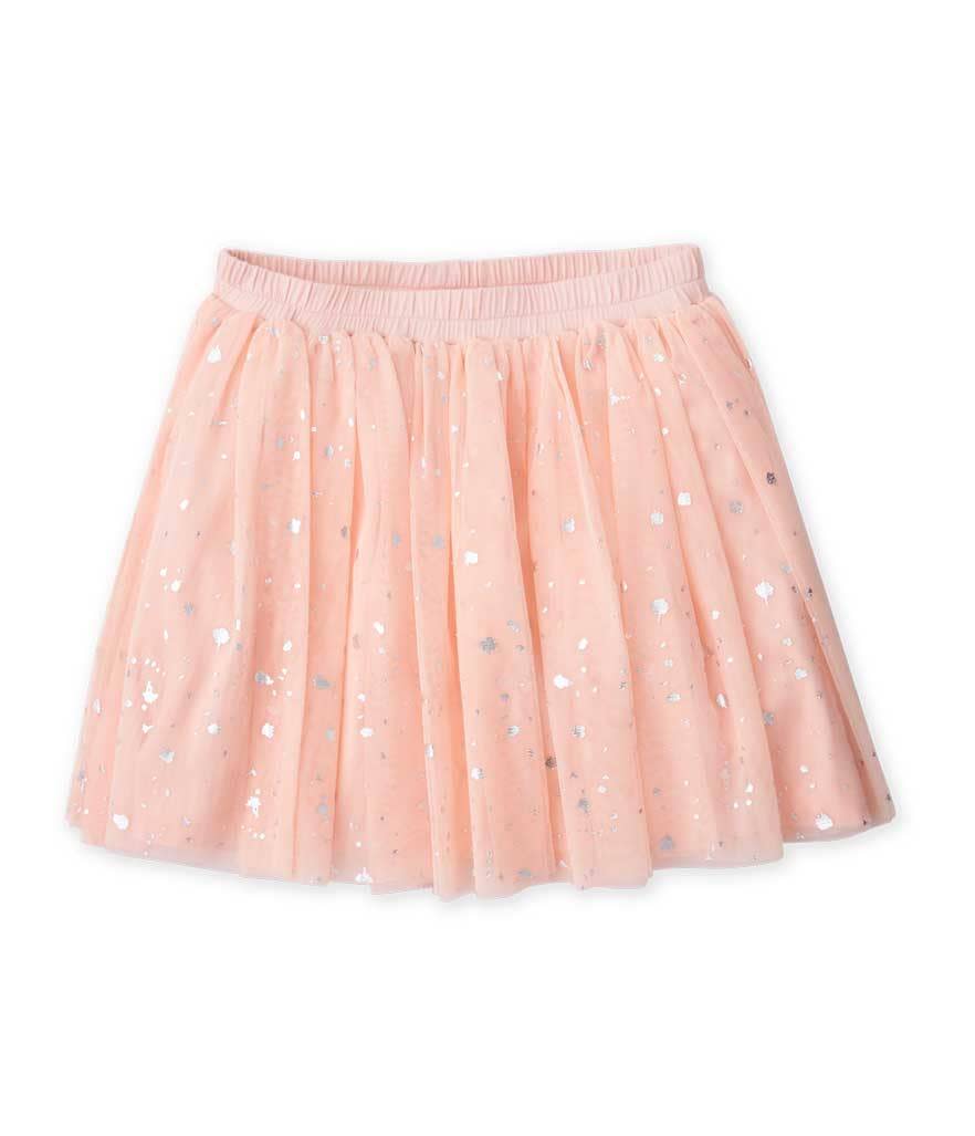 Cosmic tulle skirt in pink champagne, $24; rocketsofawesome.com