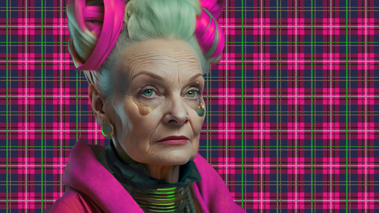 One of Vueltta’s illustrations for Vivienne Westwood that will be featured in its tribute installation.