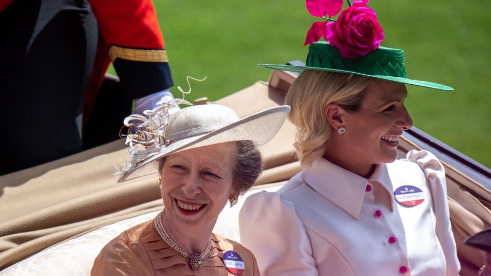 Princess Anne and Zara Tindall at Royal Ascot