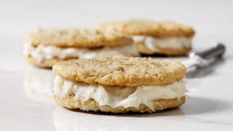 oatmeal cookie sandwiches