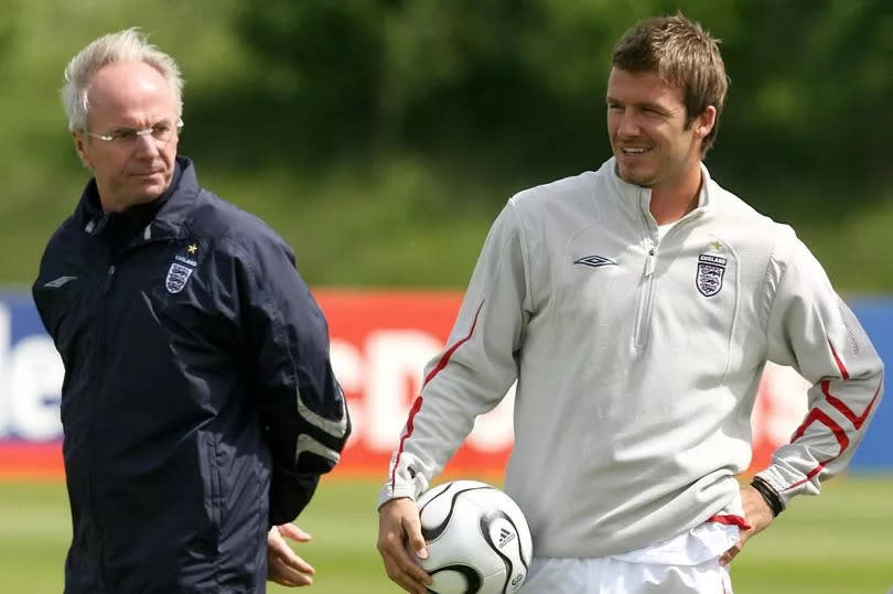 Sven-Goran Eriksson with David Beckham