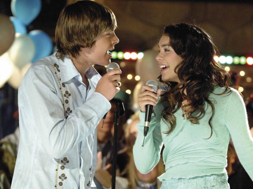 Zac Efron and Vanessa Hudgens in ‘High School Musical 2’ (Moviestore/Shutterstock)