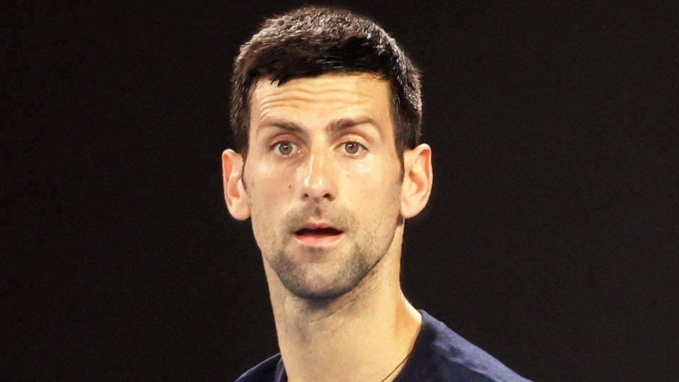 Novak Djokovic's legal team is fighting to have his deportation overturned. Pic: Getty