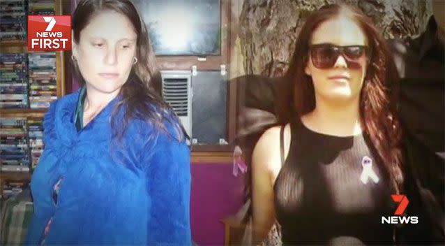 Sharon Michelutti's daughter Kalyra (right) told the court she misses her mum’s laughter and hugs. Picture: 7 News