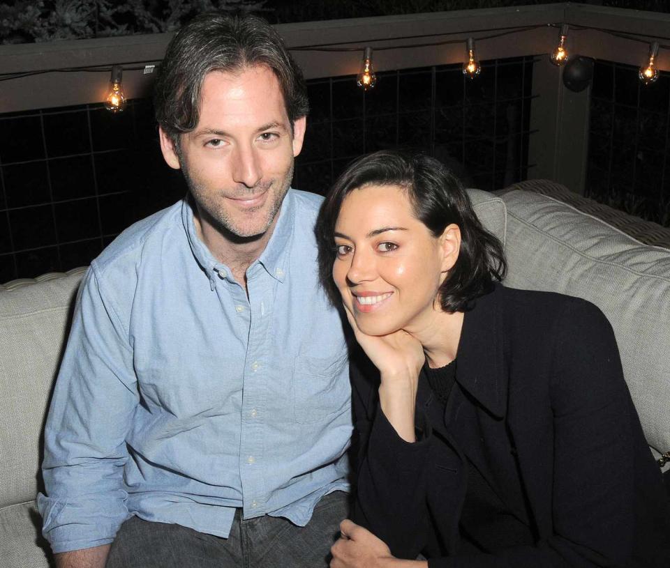 Jeff Baena and Aubrey Plaza attend Lisa Edelstein's Birthday Party at Private Residence on May 21, 2016 in Silverlake, CA