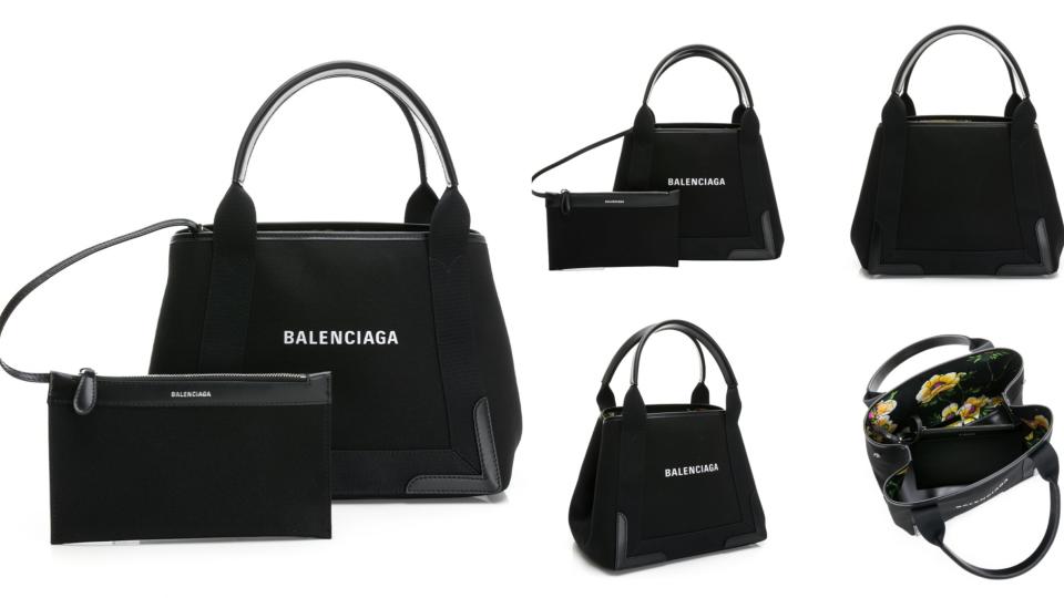 618精品折扣��BALENCIAGA 帆布托特包(三色選)！圖片來源：Yahoo奇摩購物中心