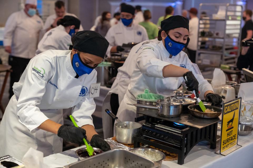 High school students from across the state competed for thousands of dollars in scholarships to the top culinary and hospitality schools on the East Coast at the New Jersey ProStart Invitational Tuesday.