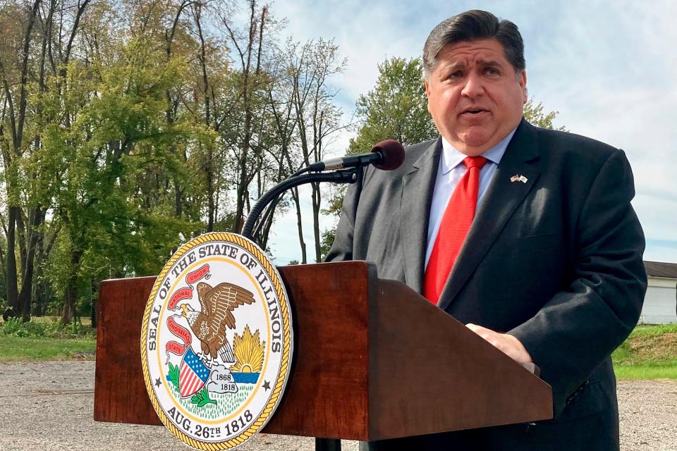 Gov. JB Pritzker, who signed a bill creating judicial subcircuits in several counties, including Sangamon County, on Jan. 7. He's pictured here in  an Oct. 27 file photo during a visit to Abundant Faith Christian Center in Springfield.