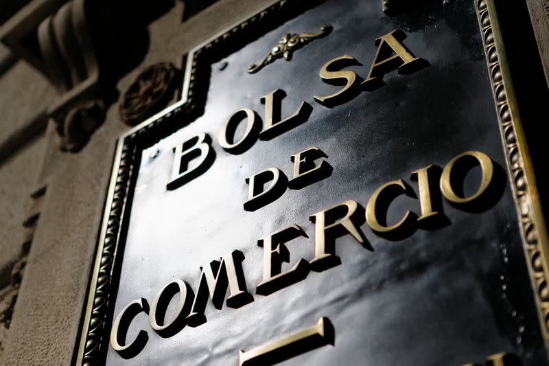 Foto de archivo del logo de la Bolsa de Comercio de Santiago