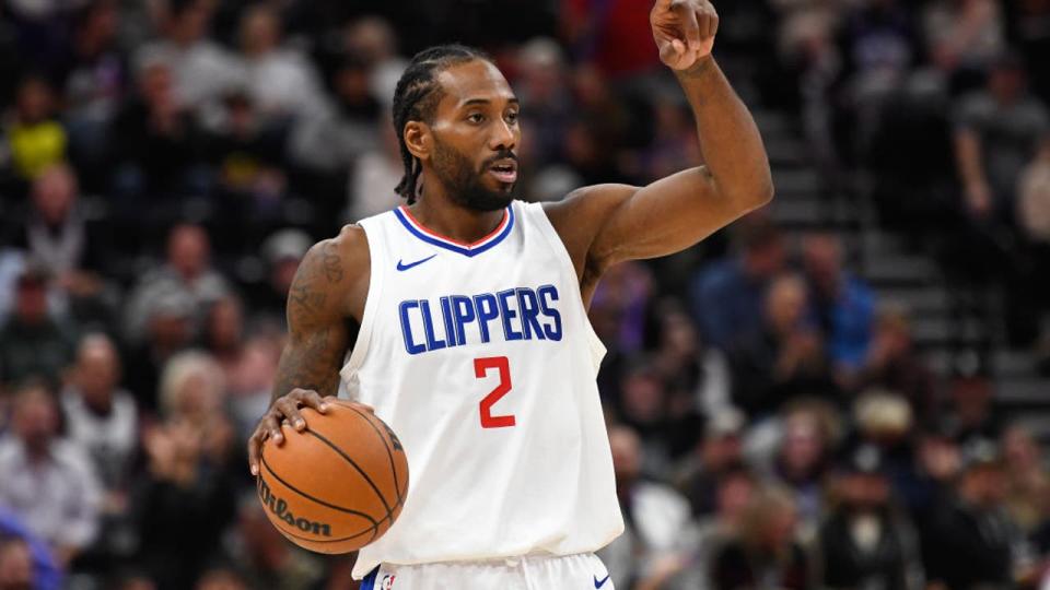 <div>Kawhi Leonard #2 of the LA Clippers. (Photo by Alex Goodlett/Getty Images)</div> <strong>(Getty Images)</strong>