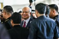<p>Malaysia’s former prime minister Najib Razak smiles as enters the High Court on Wednesday (4 July) morning. (PHOTO: Fadza Ishak for Yahoo News Singapore) </p>