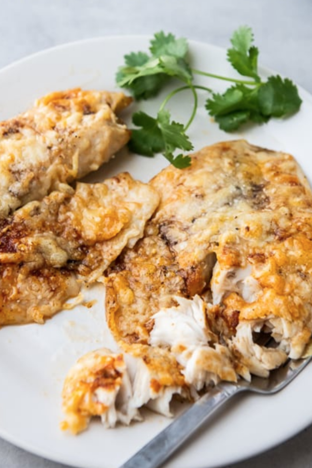 <p>Eat Better Recipes</p><p>What makes this air fryer fish recipe is the smoky spices that are added to the Parmesan crust mixture.</p><p><strong>Get the recipe: <a href="https://eatbetterrecipes.com/air-fryer-parmesan-crusted-white-fish-keto/" rel="nofollow noopener" target="_blank" data-ylk="slk:Air Fryer Parmesan Crusted White Fish;elm:context_link;itc:0;sec:content-canvas" class="link ">Air Fryer Parmesan Crusted White Fish</a></strong></p>