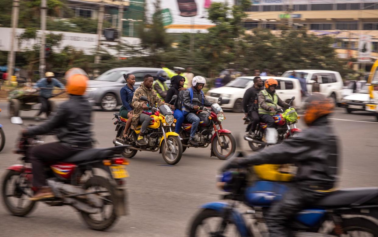 Boda boda riders in Nairobi