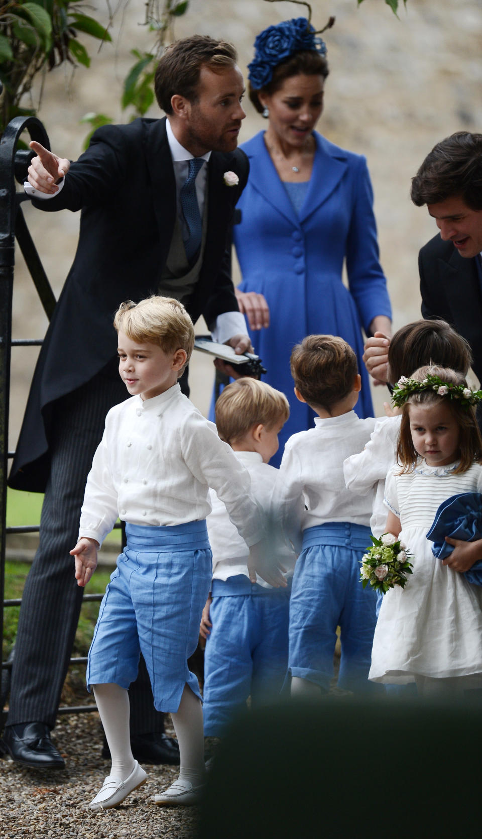 <p>The kid’s had a prime role to play in Sophie’s big day as she married Robert Suggs. Photo: Getty Images </p>