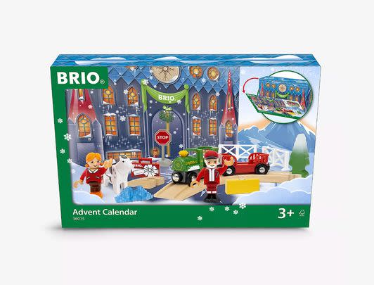 Build up their Brio collection with these festive train toys.