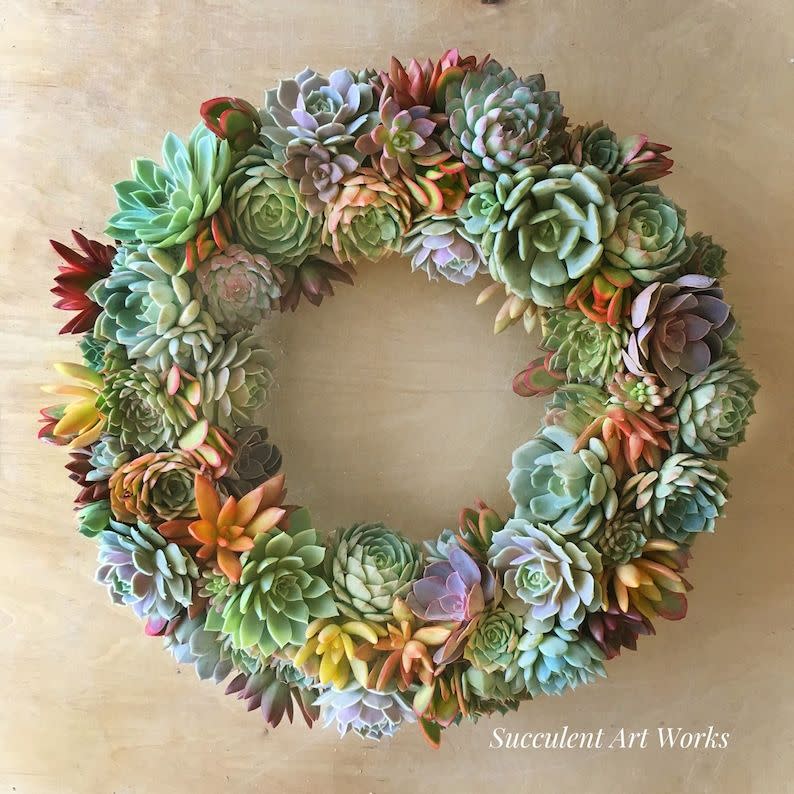 Succulent Holiday Wreath