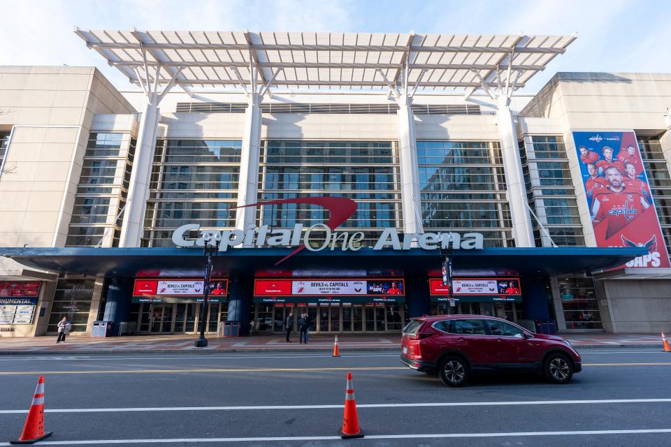 Capital One Arena is nestled in Chinatown in downtown Washington, D.C.