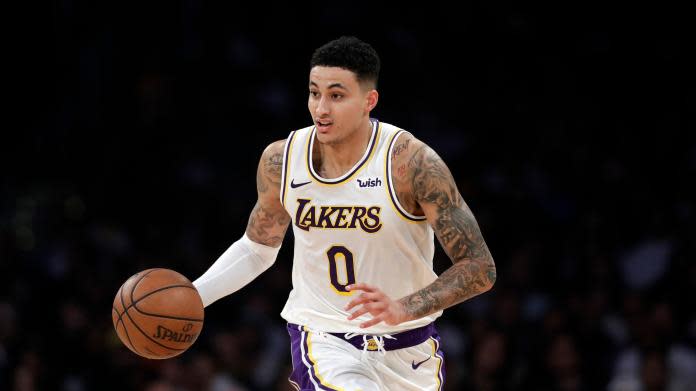 ▲湖人新星Kyle Kuzma。（圖／美聯社／達志影像）