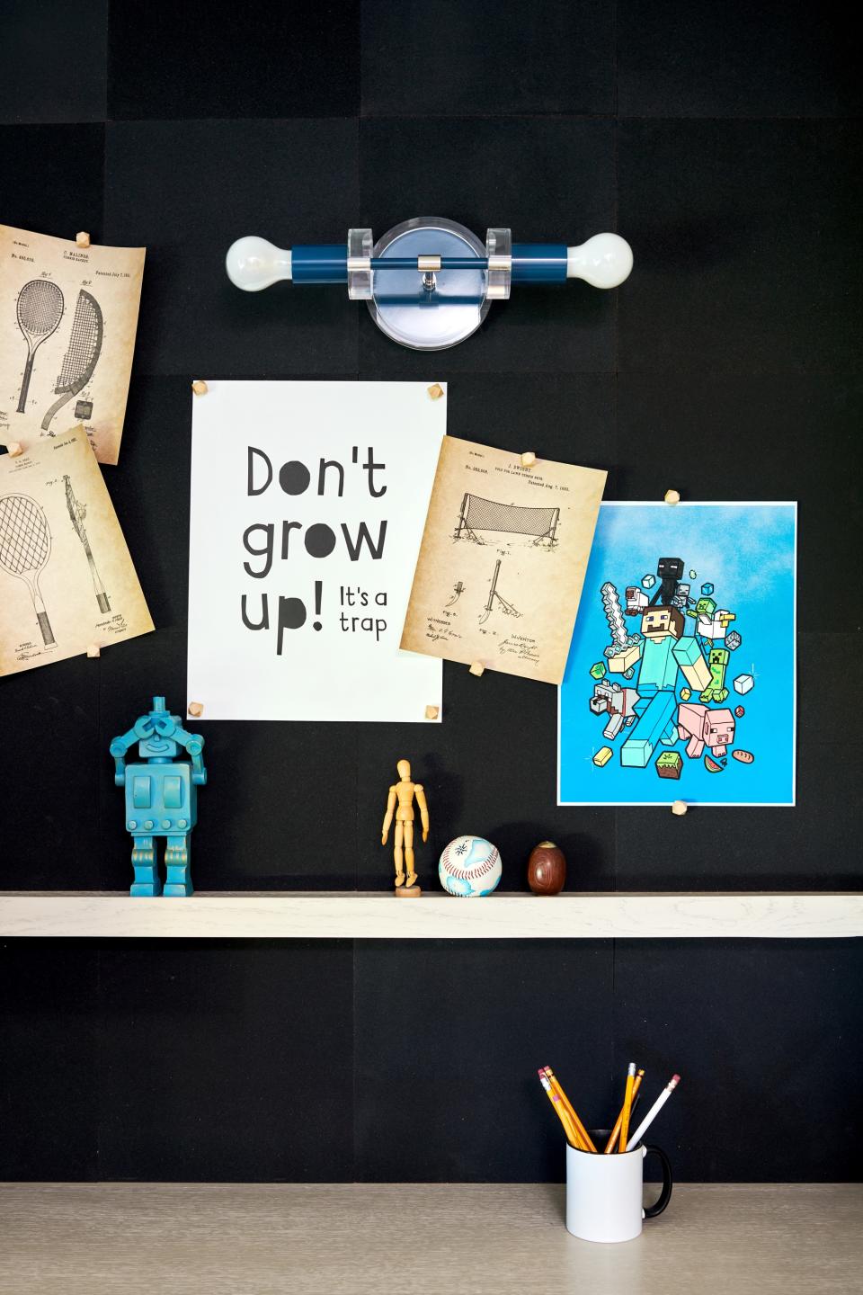 kids homework area decor by LH. Designs