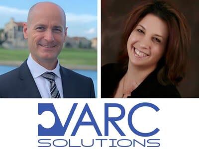 Varc Solutions' new CEO, Brad White, and business advisor and consultant, Robin Hall.