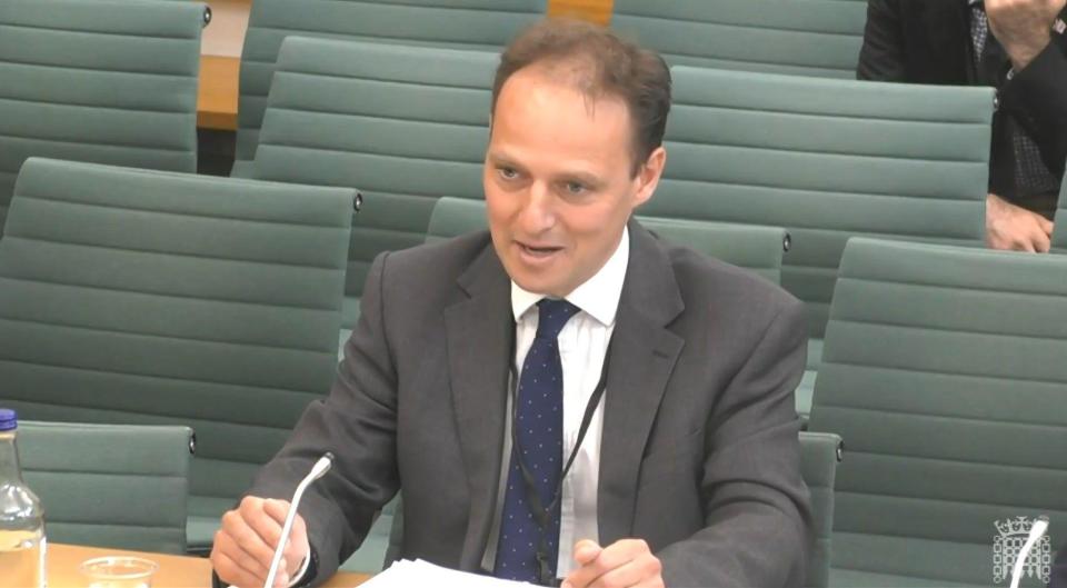 Magnus Brooke, group director of strategy, policy and regulation at ITV giving evidence to the Culture, Media and Sport Select Committee at the House of Commons, London, on the subject of pre-legislative scrutiny of the Draft Media Bill. Picture date: Tuesday June 6, 2023.