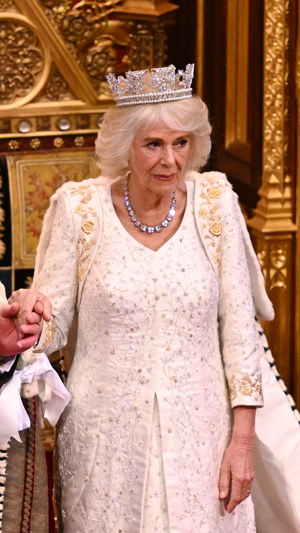 King Charles III and Queen Camilla prepare to depart following the State Opening of Parliament