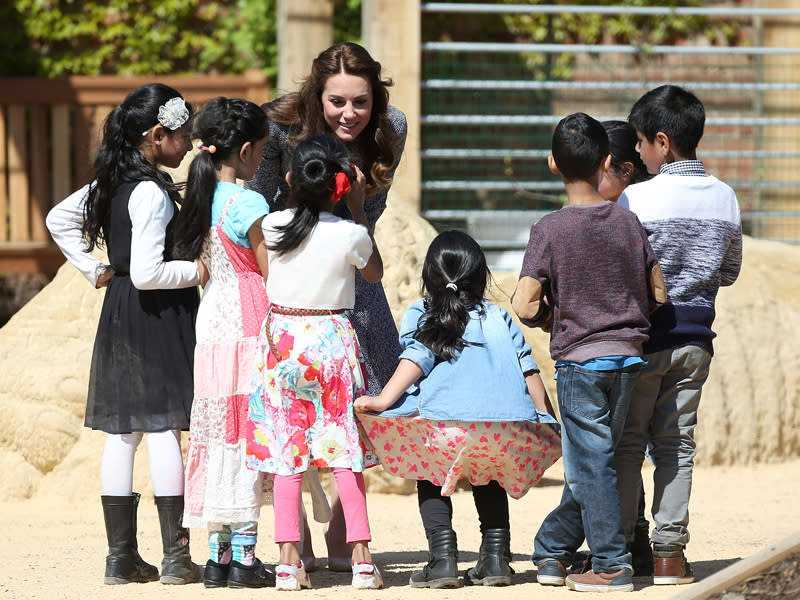 Princess Kate Tours Medieval-Themed Playground, Says Prince George 'Would Be a Bit Scared' of 25-Foot Dragon| The British Royals, The Royals, Kate Middleton, Prince George