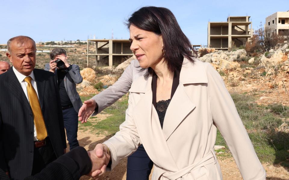 German Foreign Minister Annalena Baerbock has visited the village of Ala Mazraa near the West Bank town of Ramallah