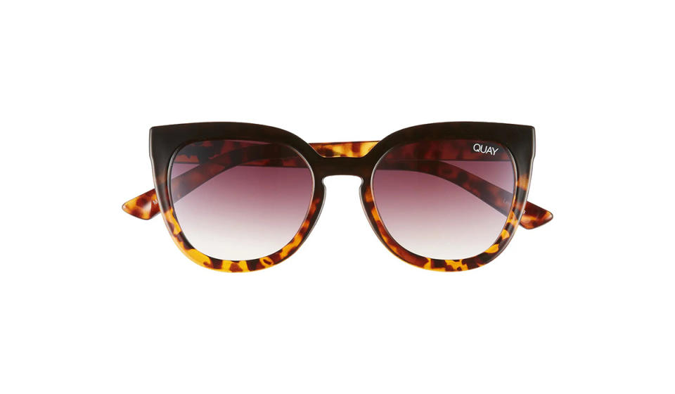 Tortoise rimmed cat-eye sunglasses