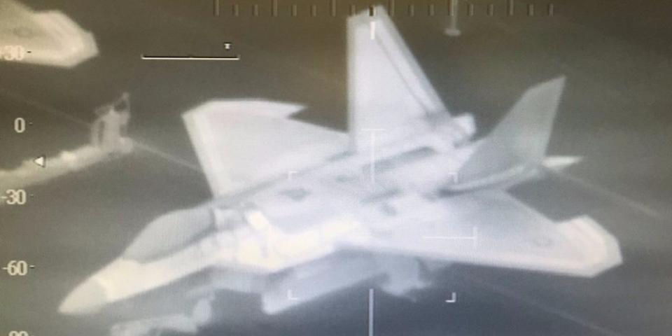 F-22 raptor thermal image