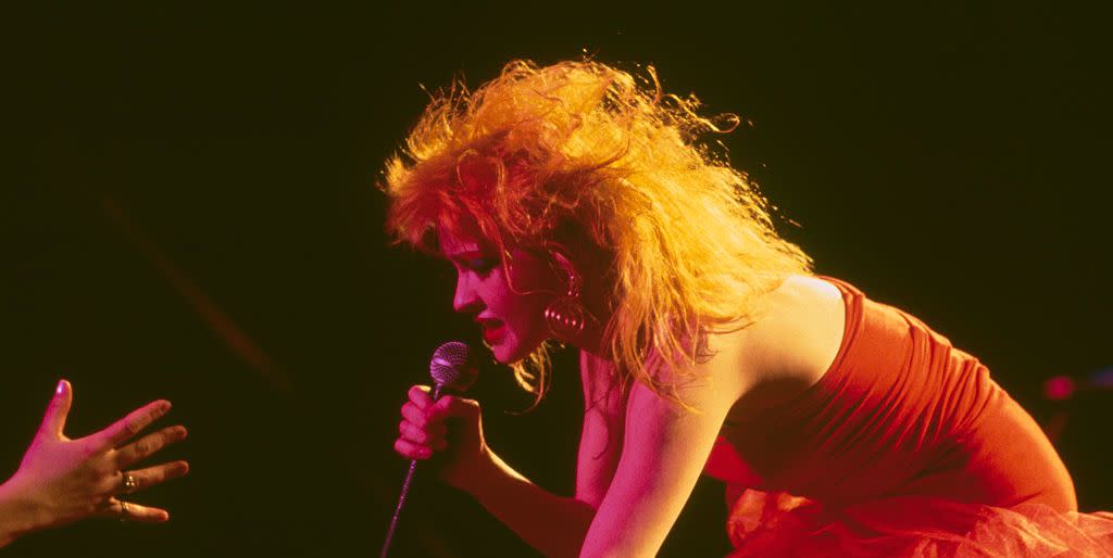 cyndi lauper on stage