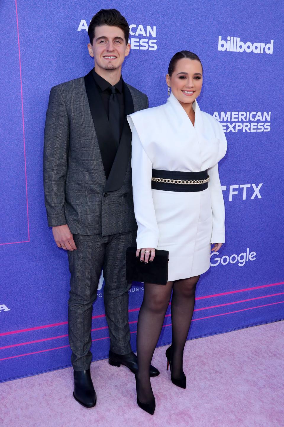 Billboard Women in Music Awards, Arrivals, Los Angeles, California, USA - 02 Mar 2022

Gabby Barrett and Cade Foehner