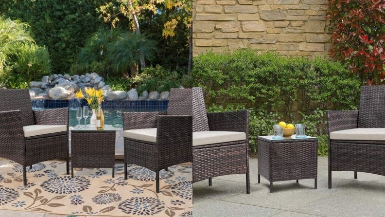 For small spaces and small gatherings, a simple set is the answer to a great summer.