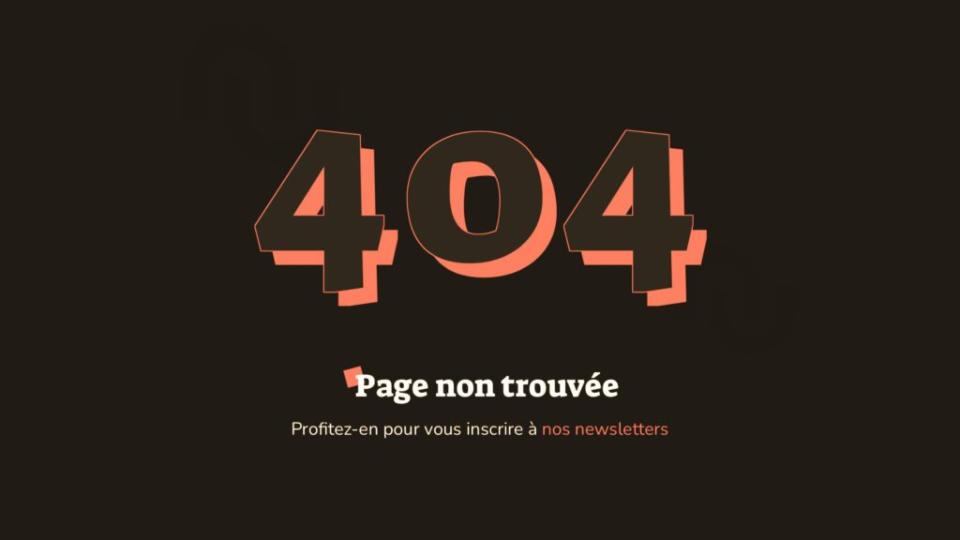 Erreur 404 Numerama