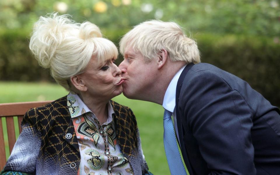 Windsor met Boris Johnson in 2019 as she campaigned for support for Alzheimer's sufferers - PA