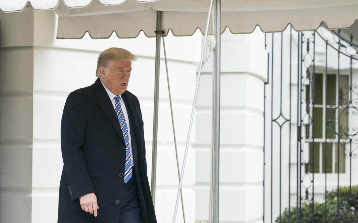 President Donald Trump leaves the White House - Sarah Silbiger/Getty Images