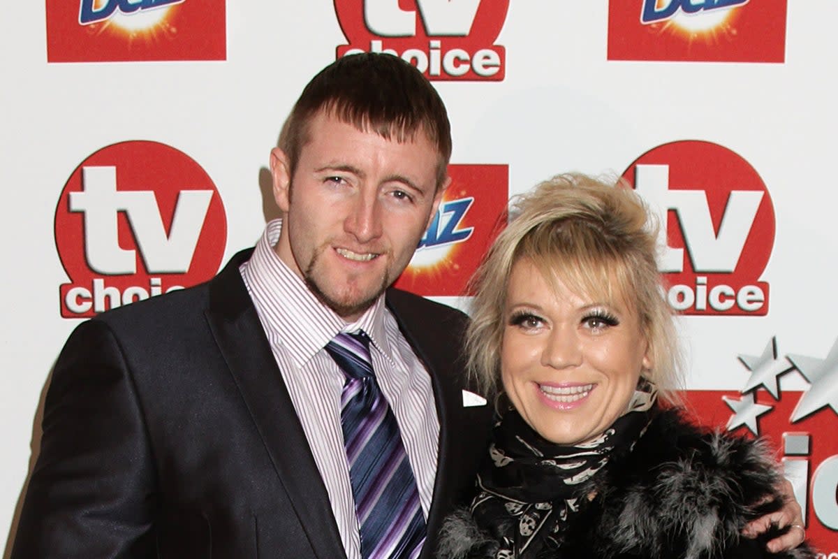 Tina Malone and Paul Chase in 2011 (PA)