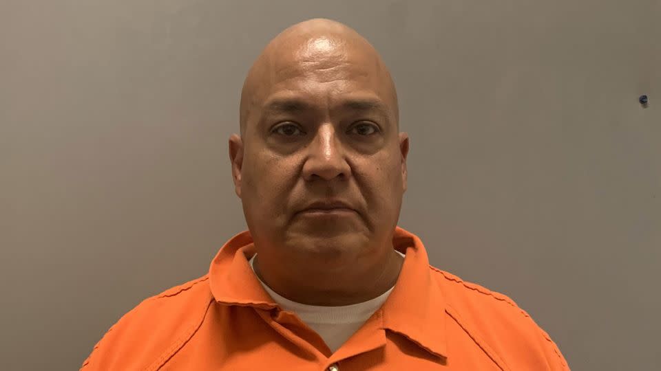 Mugshot for former Uvalde Consolidated Independent School District Police Chief Pete Arredondo. - Uvalde County Sheriff's Department