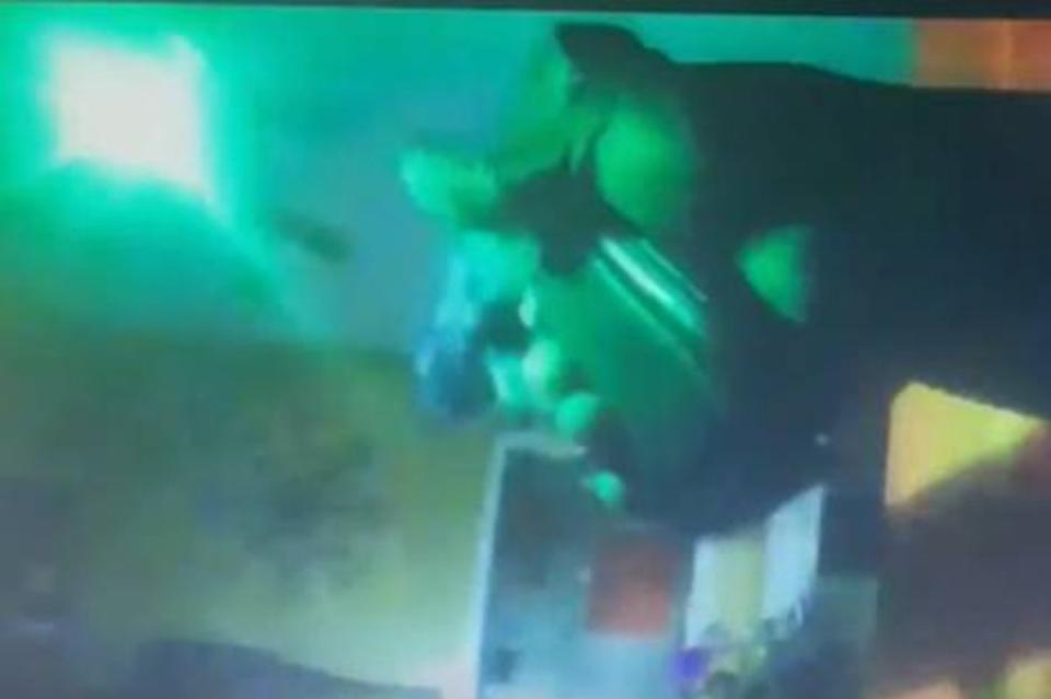 Sergeant Greg Capers seen pointing gun in bodycam video (Mississippi Department of Public Safety)