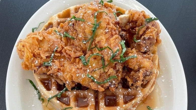 chicken and waffles