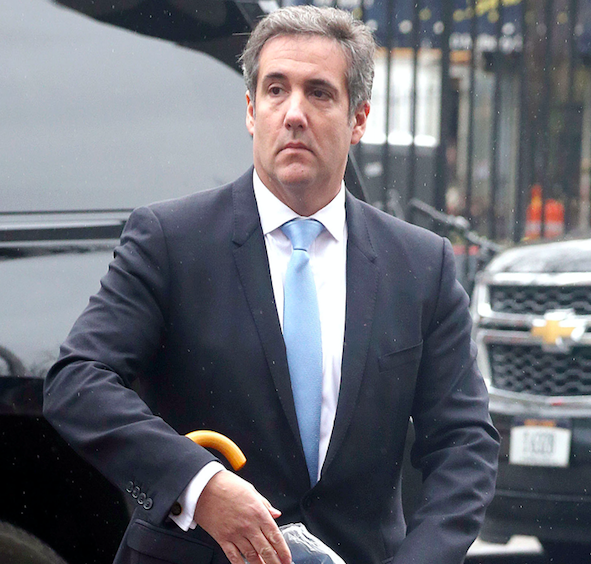 <em>Trump said he did not know why Michael Cohen had made the payment in the first place (Rex)</em>