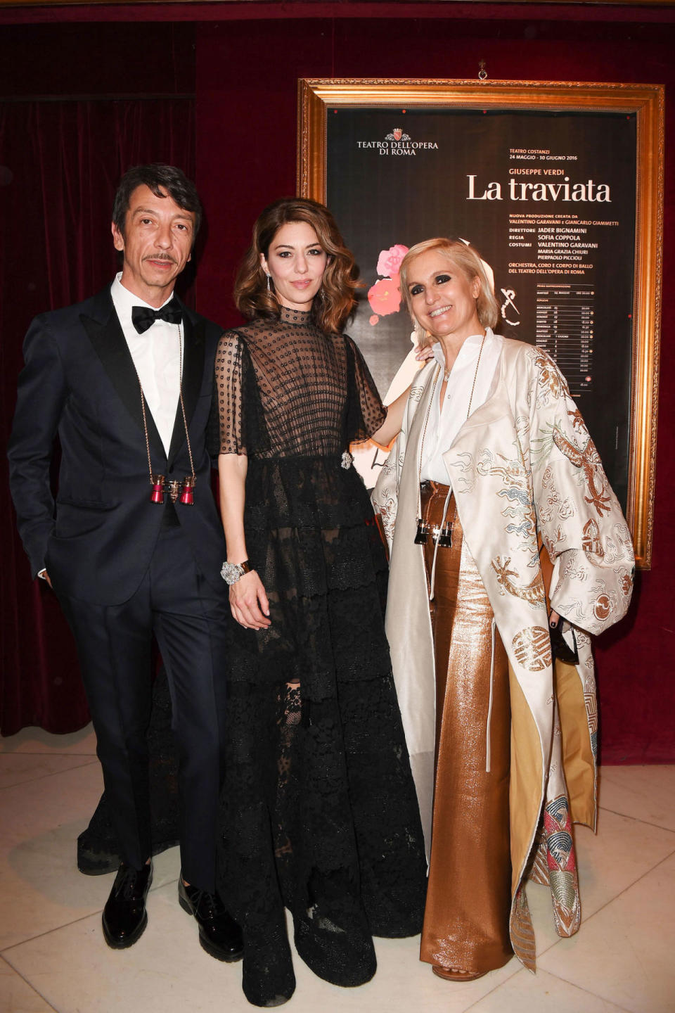 <p>Pierpaolo Piccioli, Sofia Coppola and Maria Grazia Chiuri</p>