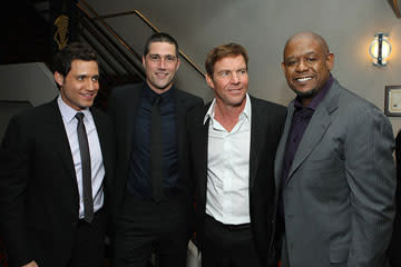 Edgar Ramirez , Matthew Fox , Dennis Quaid and Forest Whitaker at the New York City premiere of Columbia Pictures' Vantage Point