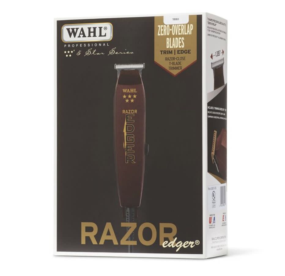 This <a href="https://fave.co/2wxJAco" target="_blank" rel="noopener noreferrer">Wahl 5-Star Razor Edger Trimmer</a> offers close trimming and edging with an open-tooth comb and precision blades to straighten whiskers and prevent ingrown hairs. (Used by&nbsp;Mr. Tips for Clips) Find it for $61 at <a href="https://fave.co/2wxJAco" target="_blank" rel="noopener noreferrer">Sally Beauty</a>.