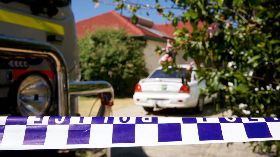 Police search a house at Kewdale, allegedly connected to the historic Claremont killings in Perth. Source: AAP